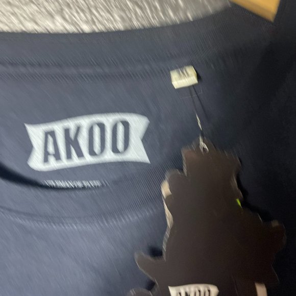 NWT AKOO Men's Navy Blue Graphic Print "GET MONEY" Short Sleeve T-Shirt Size 3XL - Picture 5 of 7